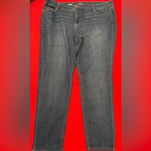 a.n.a Women's Skinny Jeans in Dark Blue
